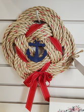Load image into Gallery viewer, Lobster Rope Anchor Wreath

